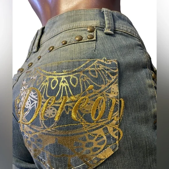 Rare Y2K Deréon Denim Capris - Picture 8 of 10